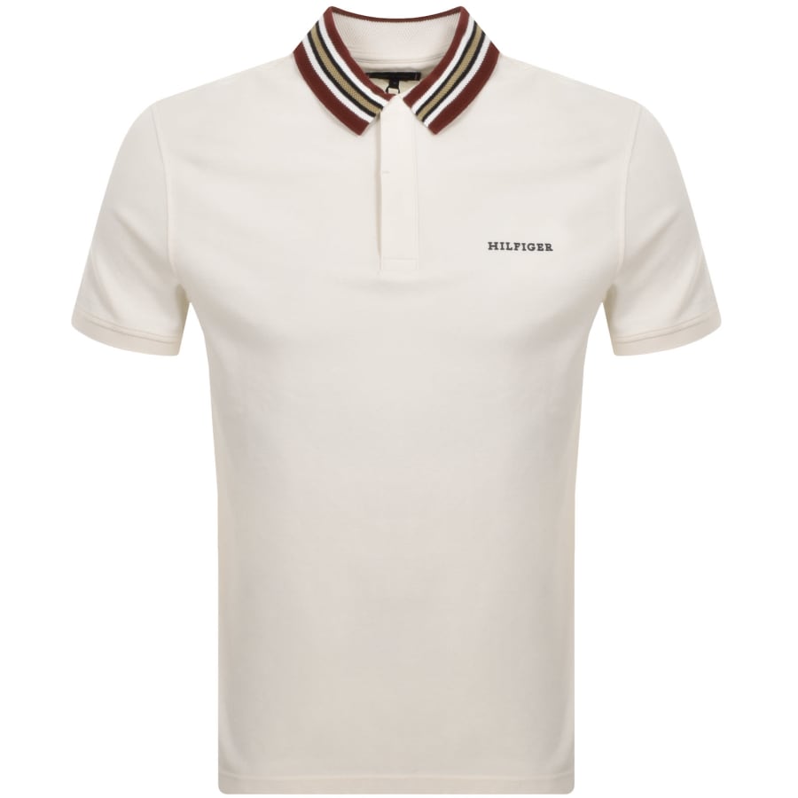 Tommy Hilfiger Gifting Polo T Shirt Cream Mainline Menswear